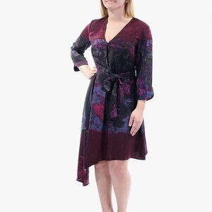 Rachel Roy Womens Multi-Tone Abstract Shift Dress Size 12